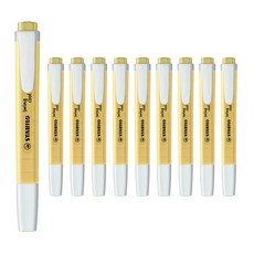 스타빌로 스윙클 파스텔 형광펜, 144 파스텔옐로우, 10개