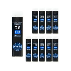 Pentel 飛龍文具 筆芯 C279 60mm HB, 0.9mm, 10盒