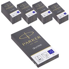 PARKER 派克 鋼筆卡式墨水管 5入, 20入, 藍色