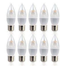 FOCUS LED燭台透明4W E26, 晝光色, 10片