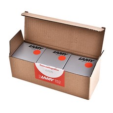 LAMY 鋼筆墨水瓶 T52 50ml, Red, 3個