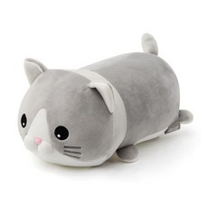 코지엔고양이 그레이 입체베개, 혼합 색상