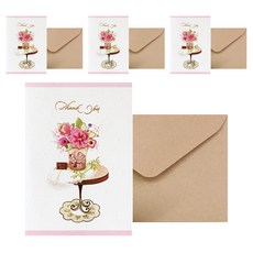 Fromn2 T215-5 感恩節賀卡 4p + 信封 4p + 鑲嵌 4p, 混合顏色, 1套