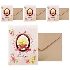 Fromn2 T210-3 感恩節賀卡 4p + 信封 4p + 鑲嵌 4p, 混合顏色, 1套