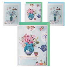 Fromn2 T222-56 感恩節賀卡 2p + 信封 2p + 鑲嵌 2p, 混合顏色, 2套