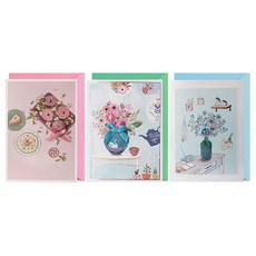 From&To 張感謝卡 + 3 個信封 + 3 個嵌體 T222-456, 混色, 1套