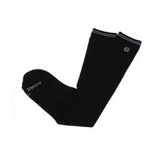 細緻高爾夫菱形G刺繡及膝襪, 黑色的