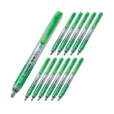 Pentel 飛龍文具 螢光筆 SXS15, 綠色, 12入, 12個