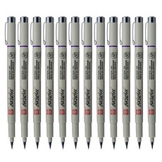 PIGMA MICRON Pigma刷筆筆, 淺紫色, 12件