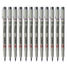 PIGMA MICRON Pigma刷筆筆, 玫瑰, 12件