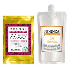 NORNZA HENNA染髮劑 100g+混合霜 300ml, 橘紅色, 1套