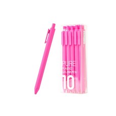 DONG-A PMS KACO PURE 彩色軟管中性筆 黑色筆芯 0.5mm 10入, 粉紅色, 1個