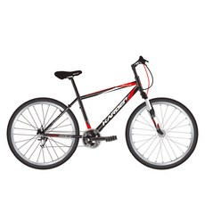 뮤트 카르덴650SF 21단 V브레이크 MTB자전거, 블랙  + 레드, 1개