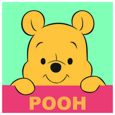 I LOVE PAINTING DIY繪畫組 20*20cm, 可愛的維尼