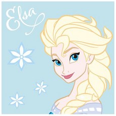 I LOVE PAINTING DIY繪畫組 25*25cm, 插圖艾爾莎