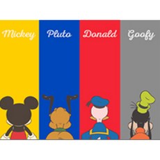 I LOVE PAINTING DIY繪畫組 40*50cm, 米奇和朋友們