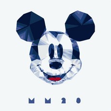 I LOVE PAINTING DIY繪畫組 25*25cm, 幸福的微笑米奇