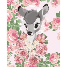 I LOVE PAINTING DIY繪畫組 40*50cm, 花小鹿斑比