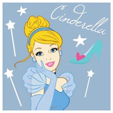 I LOVE PAINTING DIY繪畫組 25*25cm, 插畫灰姑娘