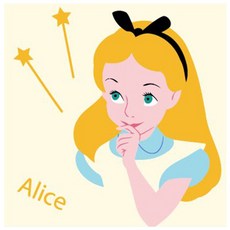 I LOVE PAINTING DIY繪畫組 25*25cm, 插圖愛麗絲