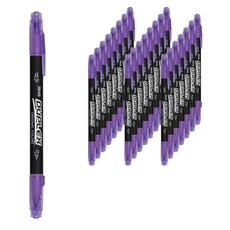 JAVAPEN Duplex Twin 經典螢光筆, 紫色, 24個