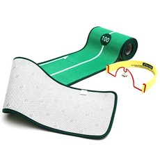 mr.golf Putting Zone 推桿練習墊, 綠色, 1個