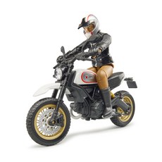 bruder Dugatti Scrambler 摩托車玩具 BR63051, 白色的