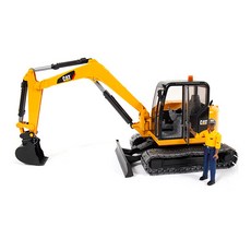bruder CAT 迷你挖土機公仔套組 BR02466, 混合顏色, 1個