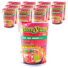 yumyum 養養 冬蔭功辣蝦味杯麵 70g, 12入