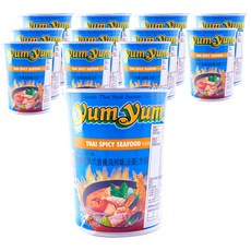 yumyum 養養 泰式香辣海鮮湯杯麵 70g, 12入