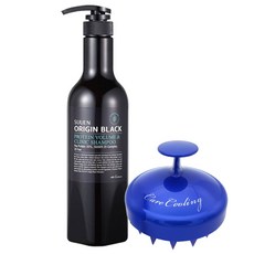 SUUEN 男用洗髮乳 700ml+洗頭刷組 藍色, 1套