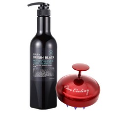 SUUEN 男用洗髮乳 700ml+洗頭刷組 紅色, 1套