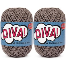 실바람 디바 뜨개실, 21번 회색, 2개