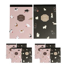 粉足3000嘿明信片粉色5p+黑色5p, 混色, 1套