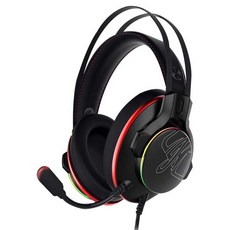 ABKO Virtual 7.1 RGB 3D 振動超輕遊戲耳機, N995 電子編碼器, 黑色的
