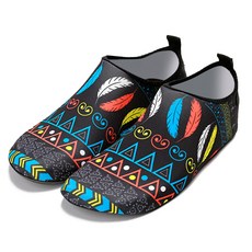 NAYA STYLE 襪套式印地安圖騰印花防水休閒鞋 Aq9-17