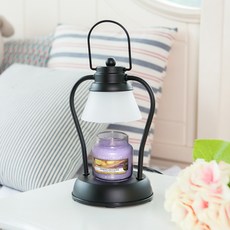 BLUE OCEAN MINERALS Yankee Candle Timer Mini Warmer 小號+蠟燭檸檬薰衣草套組, 黑色的