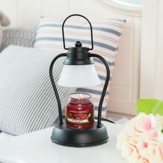 BLUE OCEAN MINERALS Yankee Candle Timer Mini Warmer 小號+蠟燭黑櫻桃套組, 黑色的