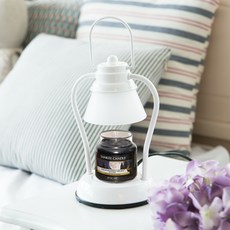 YANKEE CANDLE 燭台+仲夏夜之夢蠟燭, 白色的