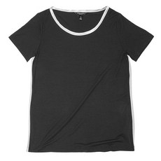 바나나리퍼블릭 여성용 소프트 스트레치 모달 사이드 스트라이프 티셔츠