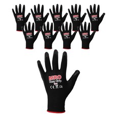 MRO Easy Grip 1000 工作手套 小號 左手 + 右手, 黑色, 10套