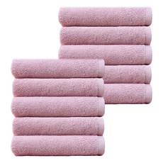 COTTON CLOUD 柔軟飯店毛巾 130g 30支撚紗, 寶寶粉, 10個