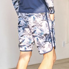 FUNHAN COUPLE 男款印花防曬沙灘短褲 A4217