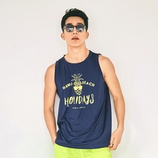 FUNHAN COUPLE 男款寬鬆版印花背心泳衣 A4202