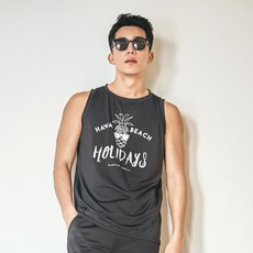 FUNHAN COUPLE 男款寬鬆版印花背心泳衣 A4202