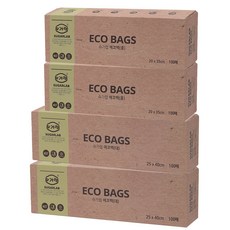 SUGARLAB 甘蔗環保袋 大 2個+中 2個, 1組, 400枚