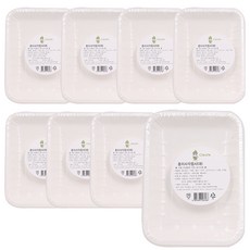 클리프 고급 사각 종이접시 대 22.5 x 17 cm, 5개입, 8개