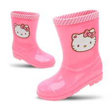 HELLO KITTY 女童大臉造型雨靴
