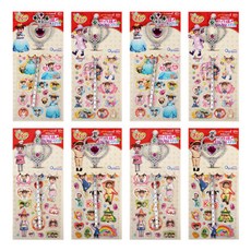 콩순이 프린세스 쥬얼리봉 + 스티커, 랜덤 발송, 8세트