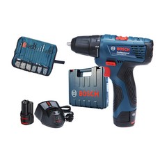 보쉬 충전전동드릴 GSR 10.8V-13 2B 2.0AH + 두루마리 액세사리 100p, 1세트